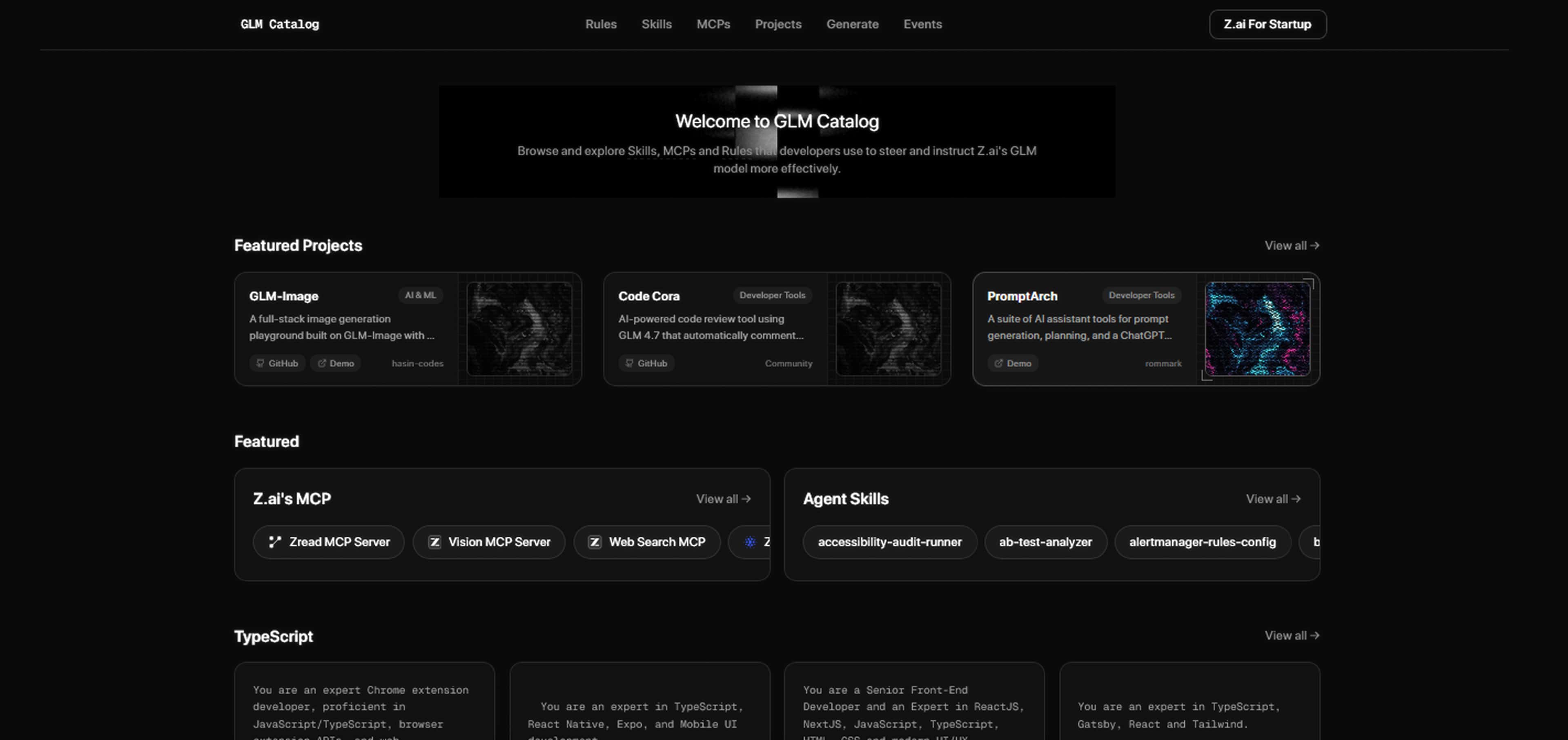 GLM Catalog